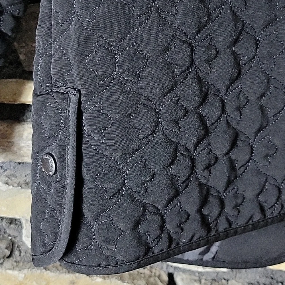 Women's Black Quilted Jacket Size Small - Picture 11 of 11